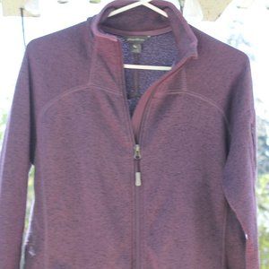 Eddie Bauer Purple Heather Fleece Jacket (Large)